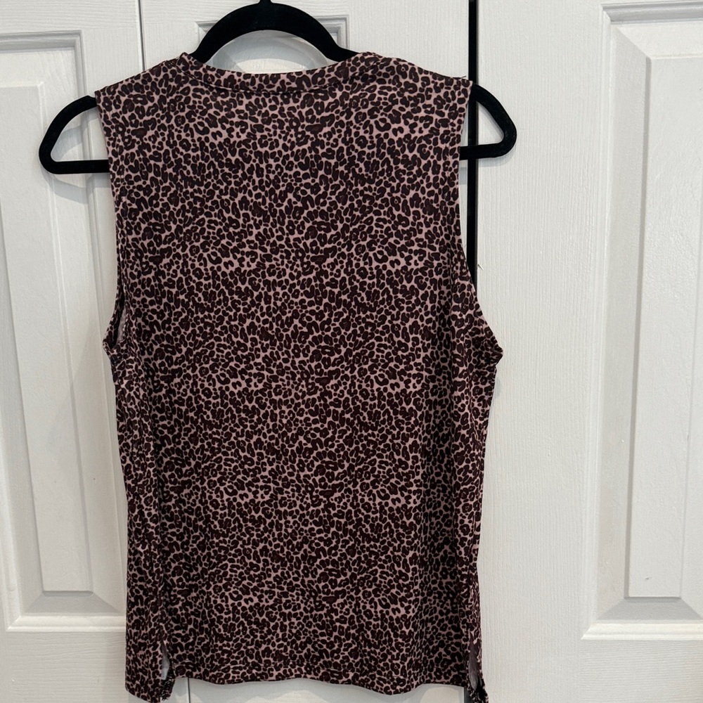 Leopard Print Muscle Tee - Picture 2 of 4